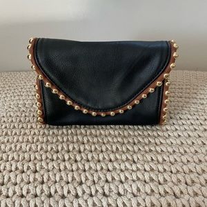 Big Buddha black cross body bag with magnetic closure